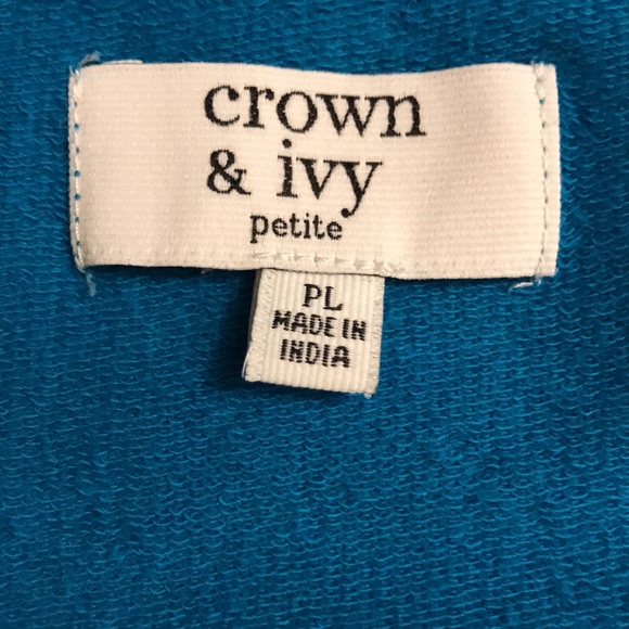 Crown & Ivy beaded top SIZE L (petite) - Picture 6 of 7